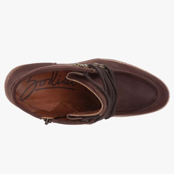 ZODIAC Women's Indy Ankle Boot SZ 7.5 Brown Wedge Lace Up NEW IN BOX - Picture 6 of 8